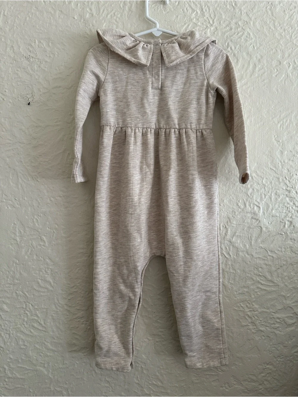 Tucker + Tate Warm Heather Fleece Ruffle Neck Sleeper 24 Months